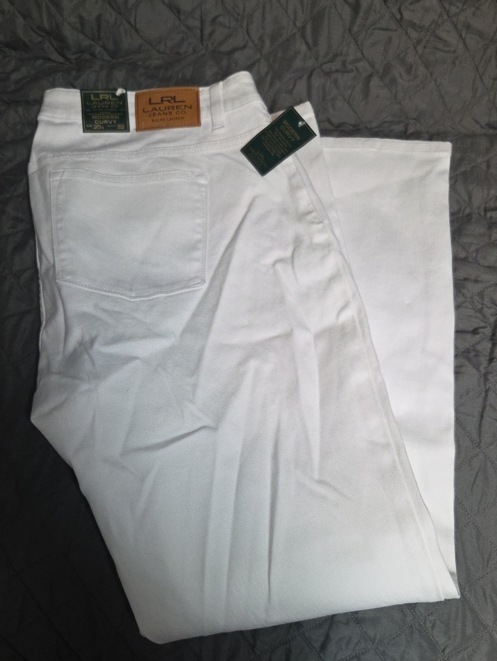 Ralph Lauren Women's Straight Leg White Jeans